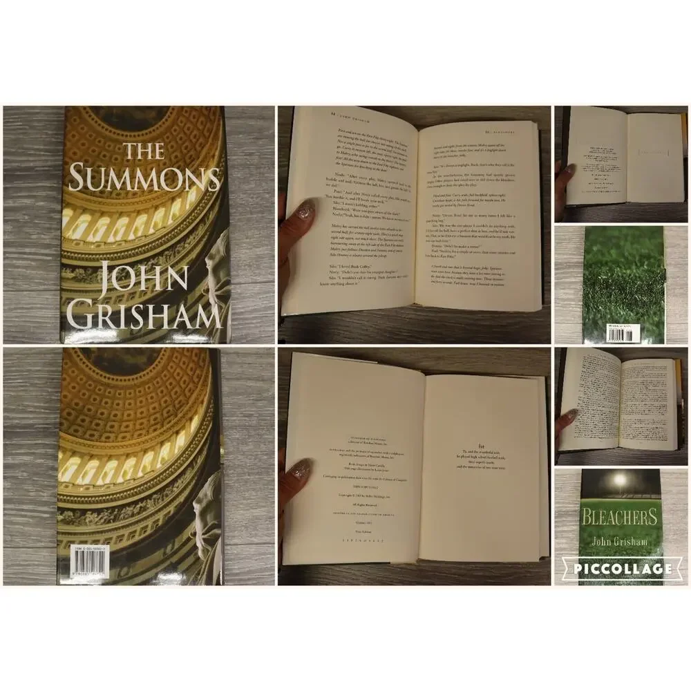 John Grisham The Summons Runaway Jury Bleachers Novels Hardback Fiction Bundle